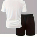 202 Men's Summer Sports Short Sleeve Set, Two - Piece Quick - Dry Breathable Mesh T - Shirt - View 3 | SAMAG