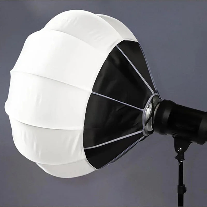 Softbox 65cm Globe Lantern Metal Softbox Photo Studio Bowens Mount Softbox Ball Diffuser for Film-Making Video Shoot Flash