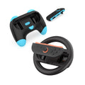 4 IN 1 Racing Steering Wheels and Hand Grips TNS-5110S for Switch 2/Switch 1 Handle,Left&Right Controller Bracket,Grip Holder