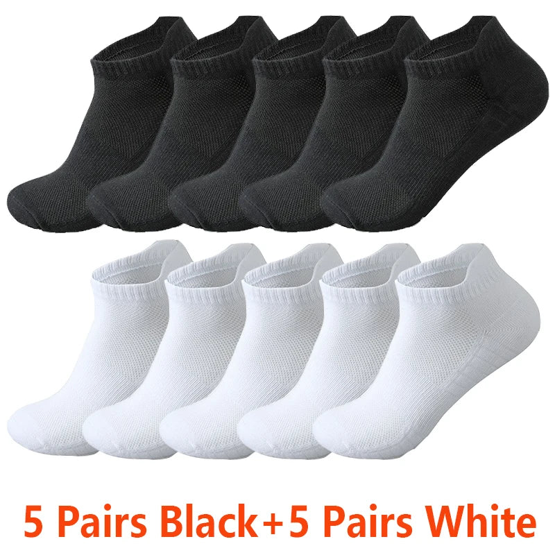 Pairs Ankle Socks Men Women Breathable Mesh Cotton | SAMAG