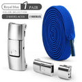 8mm No Tie Shoe Laces Press Lock Shoelaces Without Ties Elastic Laces Sneaker Kids Adult Widened Flat Shoelace for Shoes