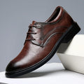 British Style Casual Leather Business Shoes Mens 2026 New Original Men's Office Shoes Fashion Lace-up Oxfords Walking Shoes