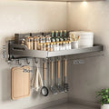 Wall Mounted Kitchen Utensils Organizer Home Spice Rack Box Jar Dish Drying Shelves Storage Supplies - View 11 | SAMAG