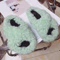 Real Wool Fur House Slippers Solid Color Cross Strap Fluffy Fur Slides Funny Comfortable Fuzzy Slippers Women's Shoes Trend 2026