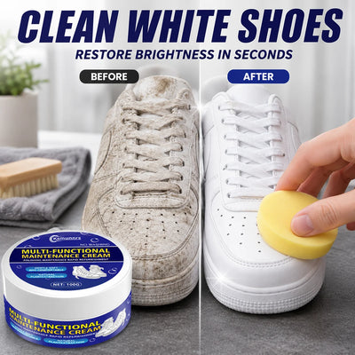 White Shoe Restorer Cream, Quick Polish for Sneakers | SAMAG