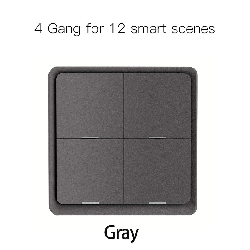 Moes ZigBee Wireless Scene Switch 12 control modes Handheld Push Button Setup Home Automation Scenario Tuya Smart Devices