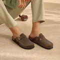 Asgard Unisex Vegan Leather Clogs Fashion Non-slip Cork Footbed Mules Slippers With Arch Support Lady Cozy Casual Potato Shoes