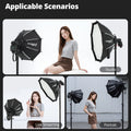 AMBITFUL Q3 On-top Camera Flashlight Softbox Quick Set-up Flash Bracket Softbox For Round Head Square Head Flash Speedlite