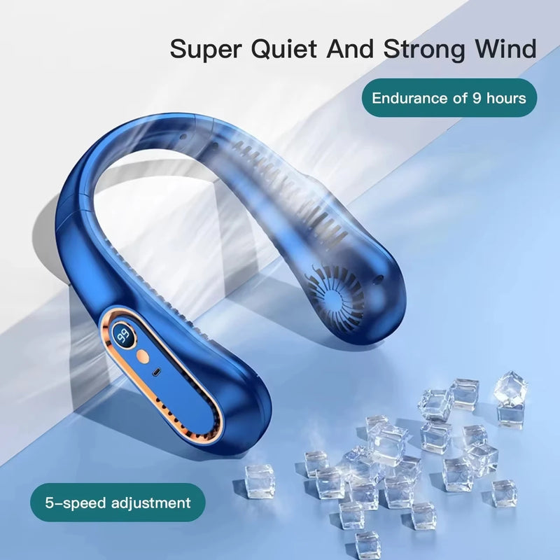 Lenovo Hanging Neck Fan USB Portable Small Bladeless Lazy Person Hanging Neck Charging Silent Cooling Air Conditioning Outdoor