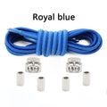 Oval Elastic Shoelace Metal Buckle Laces Unisex Quick-On/Off Shoelaces for Sneakers and Boots 1Pair/2Pair