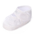 Multiple Styles Newborn Baby First Baptist Shoe: Newborn Boy and Girl White Baptist Shoes Soft Sole Walking Shoes Size-9CM-10CM