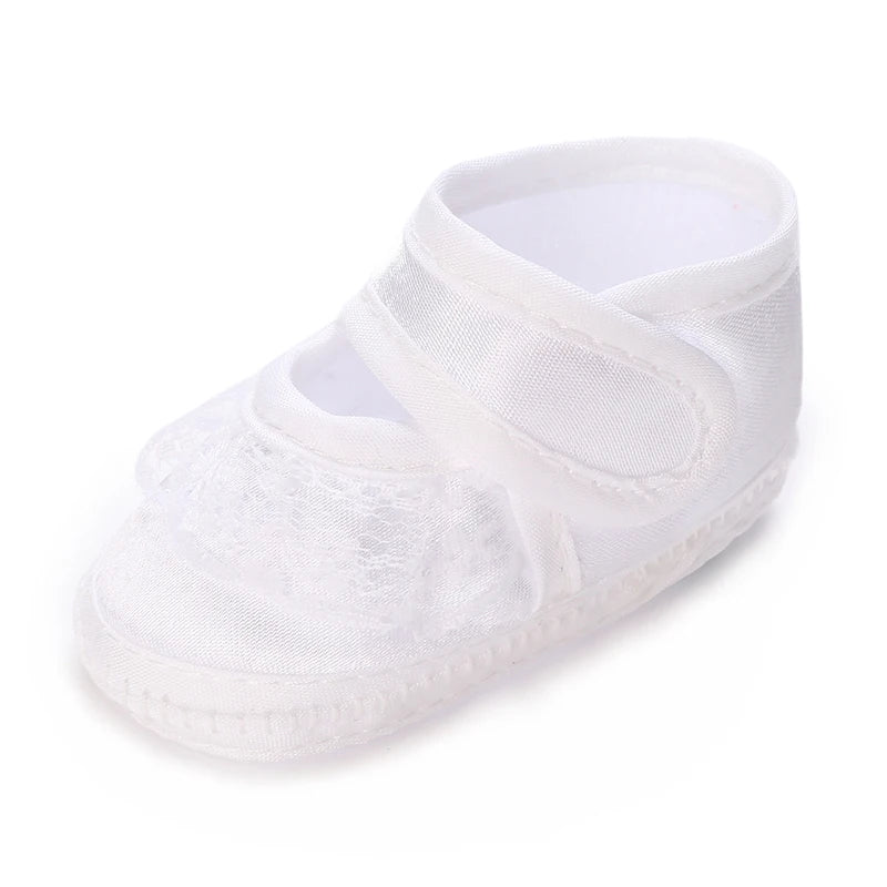 Multiple Styles Newborn Baby First Baptist Shoe: Newborn Boy and Girl White Baptist Shoes Soft Sole Walking Shoes Size-9CM-10CM