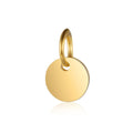 10pcs/Lot Mirror Polished Stainless Steel Round Shaped DIY Blank Charms For Making Bracelet Necklace Accessories 6-20mm