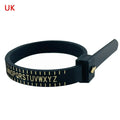 1pc Ring Sizer Measure Plastic UK US EU JP HK Size Loop Ring Size Measuring Tools Finger Gauge Ring Sizer Jewelry Sizing Tool