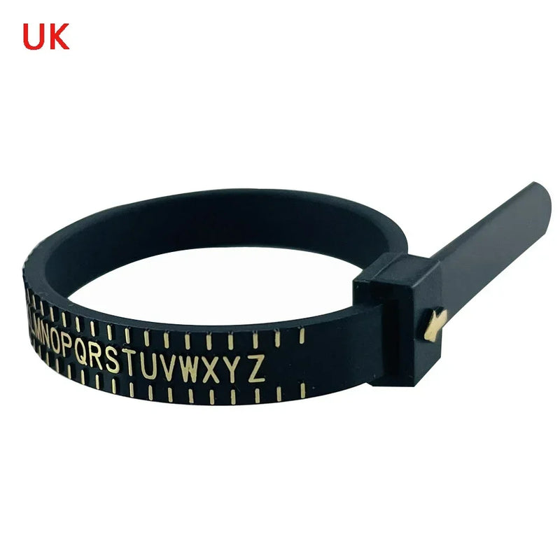 1pc Ring Sizer Measure Plastic UK US EU JP HK Size Loop Ring Size Measuring Tools Finger Gauge Ring Sizer Jewelry Sizing Tool