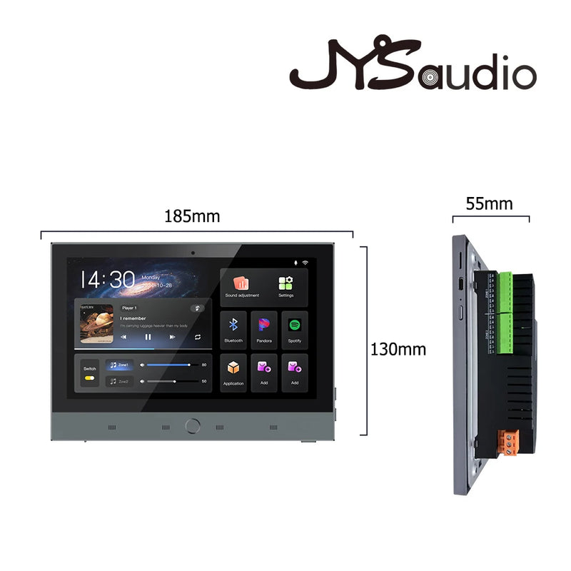 Karaoke WiFi Bluetooth 7 inch Screen Wall Amplifier Android Amp Smart Home Theater Sound System Mini Ceiling Speaker Residential