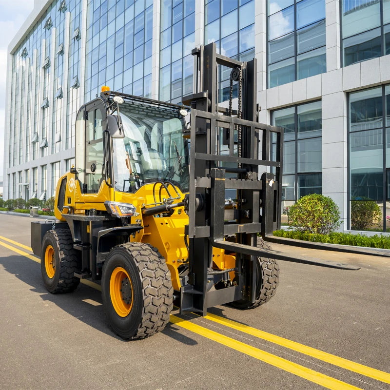4x4 Off Road Forklifts 3 Ton Diesel Rough Terrain Forklift 4WD 3 Ton Four Wheel Drive Forklift Truck for Construction Farm