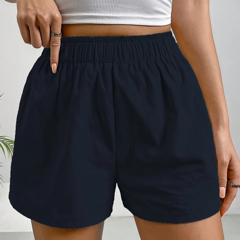 Summer Five Quarter Pants Women's Casual Fashion Shorts 2026 New Pocket Beach Home Shorts Five Quarter Pants