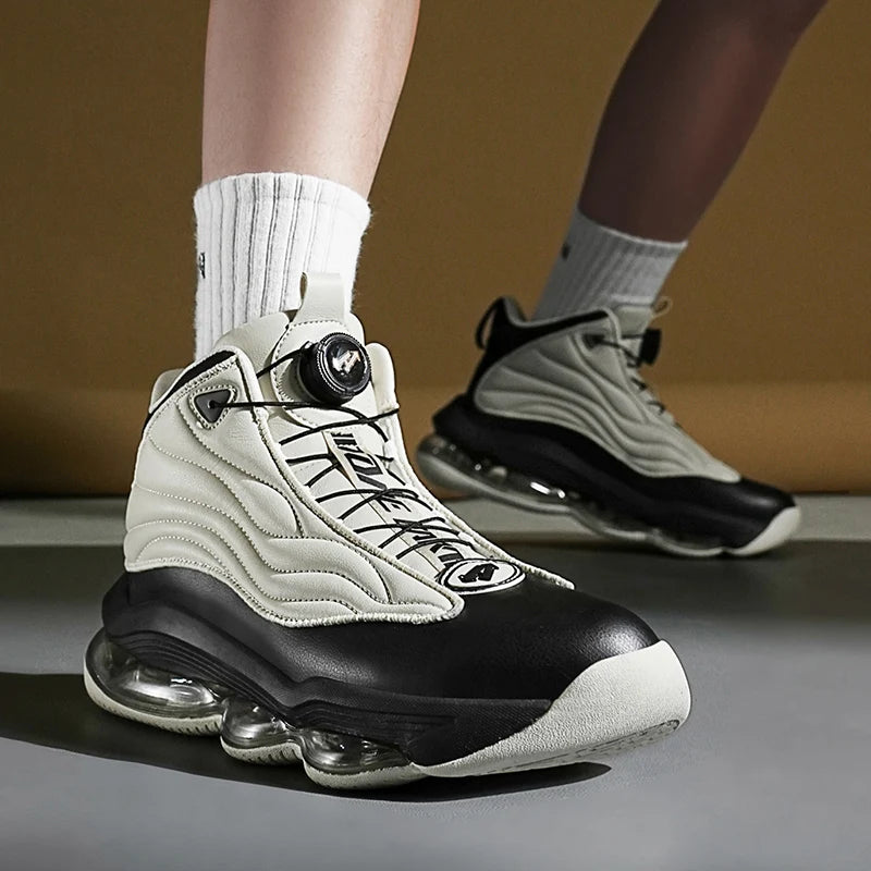 Men's Basketball Shoes Breathable Cushioning Non-Slip Wearable Runing Shoes Gym Training Athletic Basketball Sneakers for Women