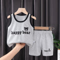 Children Sets Kids Clothes Vest Suit Summer Clothing baby - View 10 | SAMAG