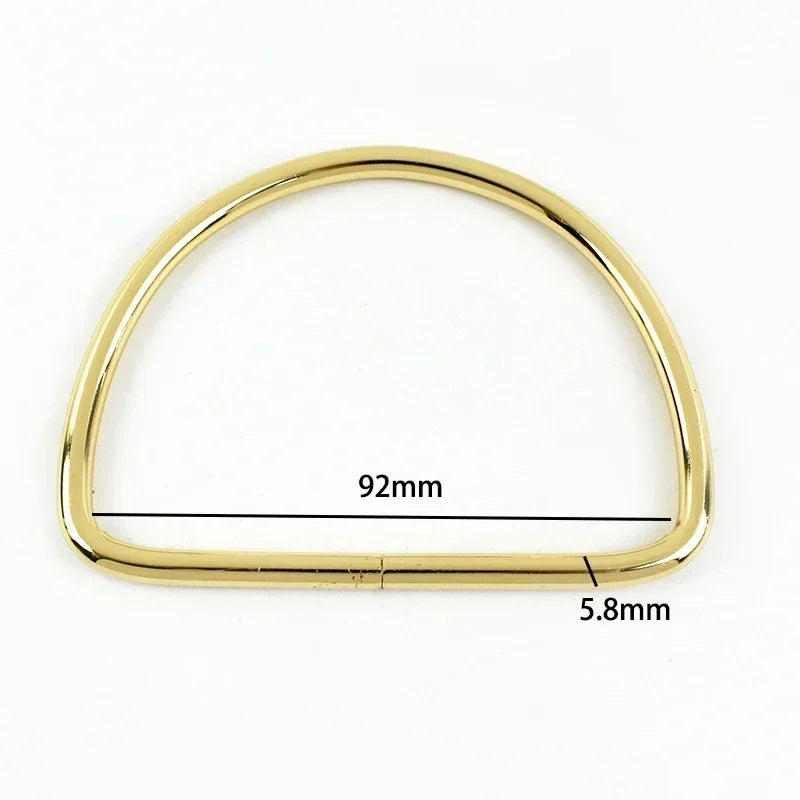 1-10Pcs D Ring Shape Metal Handles Replacement DIY Handbags Bags Purse for Making Women Bag Belt Hardware Accessories