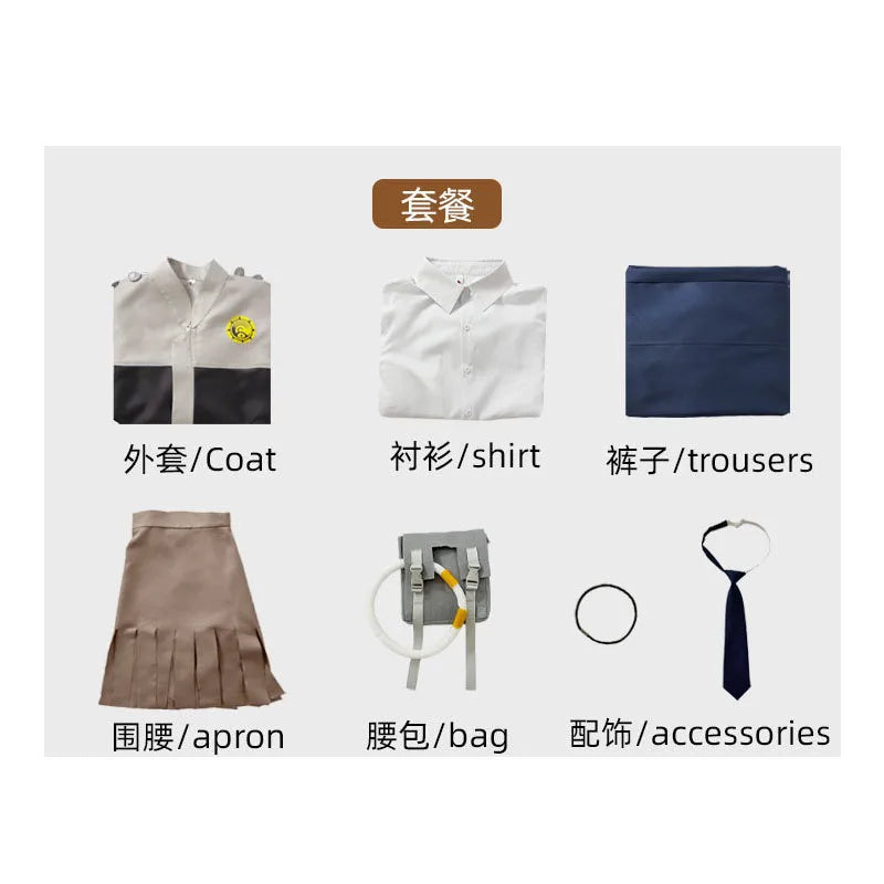 Anime Gachiakuta Tamsy Caines Cosplay Tamsy Caines Wig Uniform Jacket Gachiakuta Halloween Party for Women Men Role Play Outfit