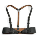 Underbust Corset Top with Strap Punk Harness Belt Leather Suspender for Women | SAMAG