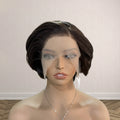 Short Bob Wig Brown Synthetic Lace Front Wigs For Women Pixie Cut Hair Bob Lace Wig Black Wig Sliver Grey Wig Cosplay Daily Life