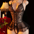 Sexy Lingerie Women Crotchless Porn Babydoll extreme Mini Dress Sex Underwear Hot Romantic Lace Bodysuit Erotic Costumes 2025