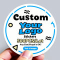 500PCS Custom Stickers and Customized Logo Wedding Birthday Gift Box Stickers DIY Your Own Logo Stickers Personalize Stickers