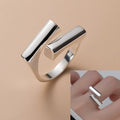 VENTFILLE 925 Sterling Silver Irregular Ring for Women Geometry Versatile Minimalism  Accessories Jewelry Gift Dropshipping