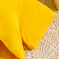 Summer girls' set, breathable and cool solid color - View 4 | SAMAG