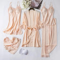 White Silk Pajamas Set Women Bride Wedding Robe Nightgown | SAMAG