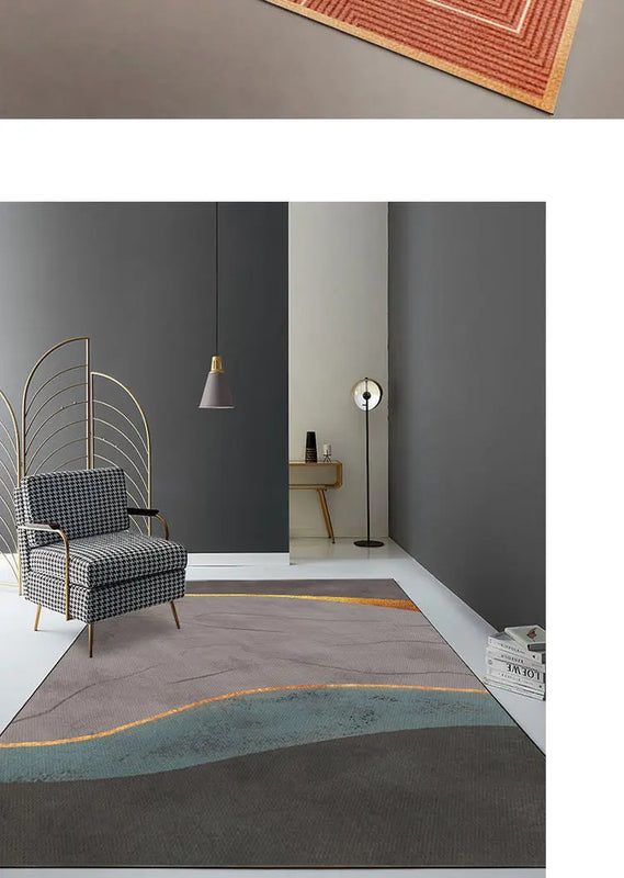 Modern Luxury Rugs Living Room Decoration Home Large Carpet for Bedroom Children's Room Decor Floor Mats Green Porch Doormat
