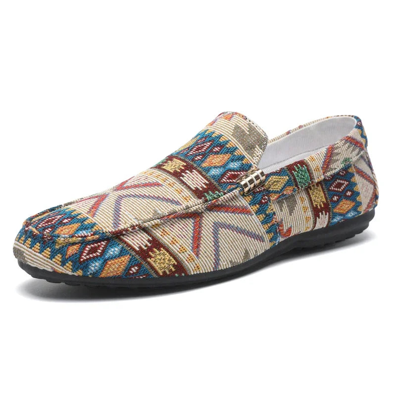 Summer Outdoor Men's Casual Shoes Breathable Man Loafers Lazy Shoes Comfortable Walking Sneakers Non-slip Flats Driving Shoes