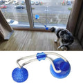 Strong Suction Cup Dog Ball Interactive Tug Rope Toy For Medium Large Dog Tug War Molar Chew Relieve Stress Teeth Clea Self Play