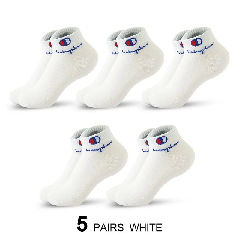 5 Pairs Socks Men Summer Ankle Running Cotton Breathable | SAMAG