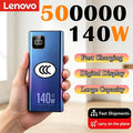 Lenovo 2026 New 500000mAh 140W Super Fast Charging Ultra Capacity Power Bank CCC Certified Portable Charger for iPhone Samsung