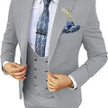 Elegant Male Suit 3 Pieces Blazer Vest And Pants Set Peak Lapel Tuxedo Suits For Men Ceremony Wedding Dresses Business Prom