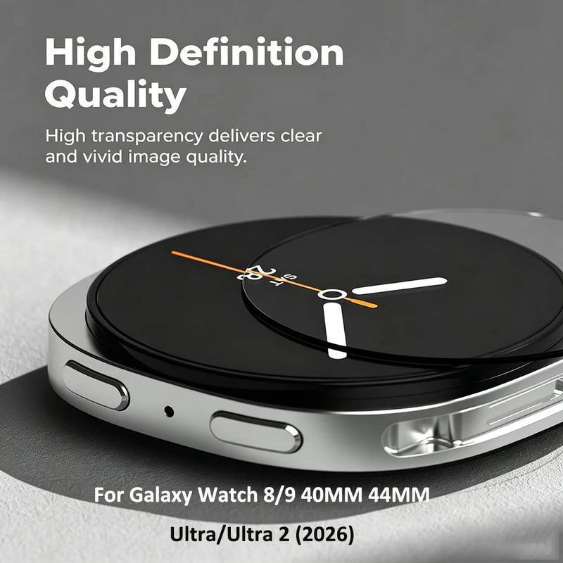 Tempered Glass Screen Protector For Samsung Galaxy Watch 8/9 40mm 44mm Ultra/ 2 47mm With Alignment Tool - Visuel 3 | SAMAG