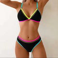 Bikini, split swimsuit for women, black contrasting color | SAMAG
