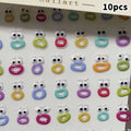 1/5/10Pcs Interesting Nail Art Stickers, Cute Jelly 2D Scrapbooking Stickers, DIY Waterproof Stickers