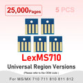 MS710 52D0H00 52D0X00 Toner Cartridge Chip MS811 MS711 for Lexmark MS811 MS810 MS812 MX710 MX711 MX810 MX811 MX812 Printer