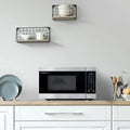 900W 0.9 Cu Ft Countertop Microwave with Turntable, Stainless Steel