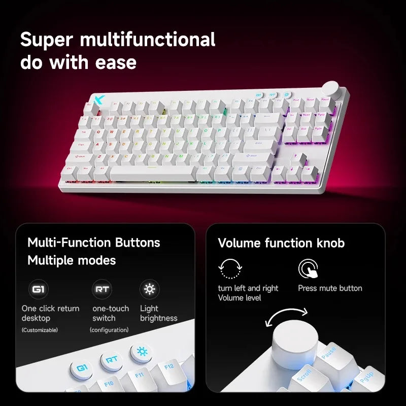 MCHOSE MIX87 Wired Gaming Keyboard Magnetic Swtich - Visuel 5 | SAMAG