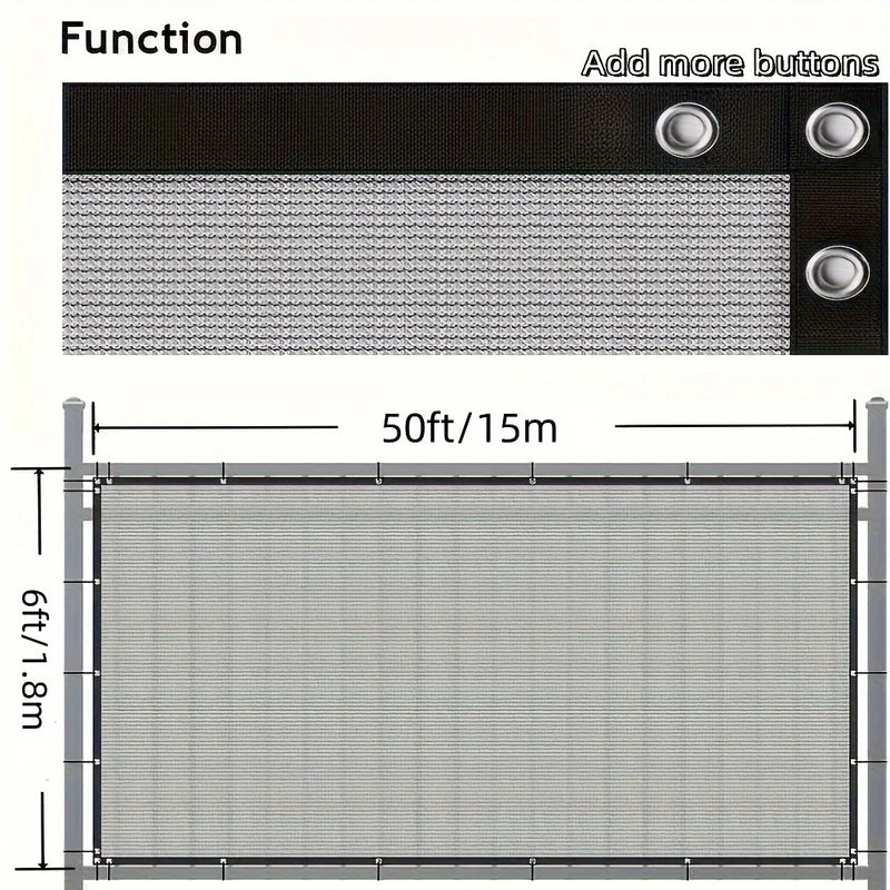 4/5/6/7/8ft Privacy Fence Screen, Net, Heavy Duty Fencing | SAMAG