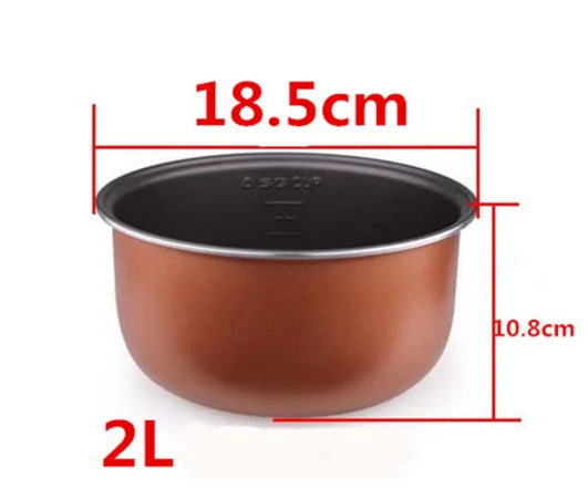 Rice Cooker Liner General Food Stainless Steel Uncoated Thickened 2L3L4L5L6L8L Rice Cooker Inner Pot