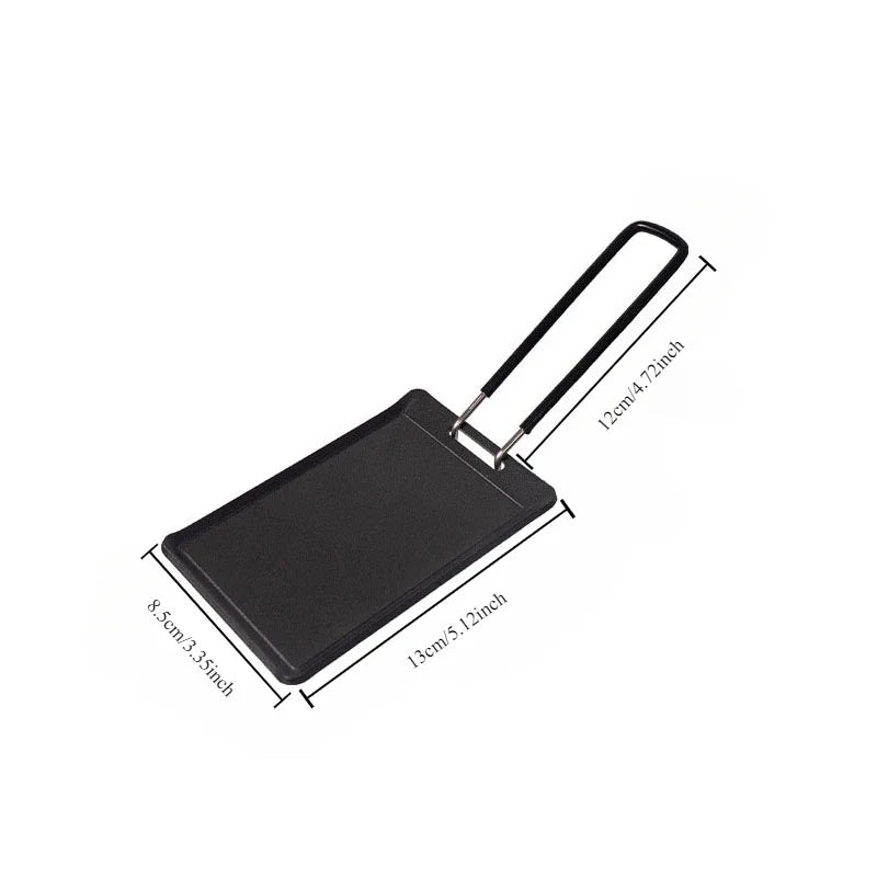 Outdoor Mini Portable Grill Pan Camping Frying Pan BBQ Baking Dishes Pans Camping Cookware Barbecue Tools Camping Accessories