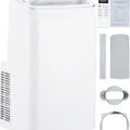 12000 BTU Portable Air Conditioner Free Standing AC Unit With Remote Control Dehumidifier Fan Auto Swing And Smart Sleep Mode Quiet Operation For Rooms Up To 500 Sq Ft White