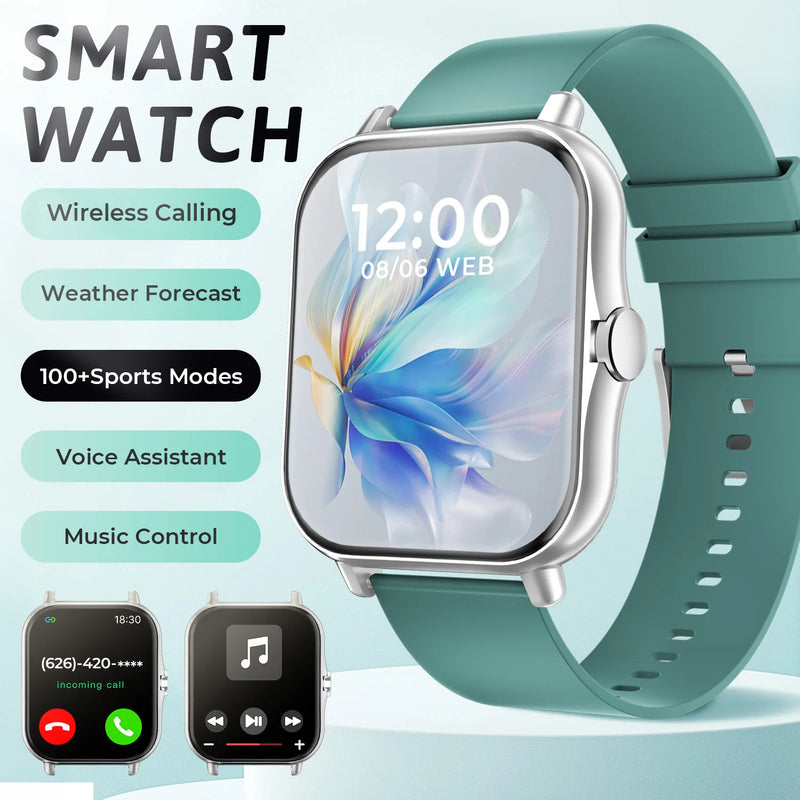 2026 New Smartwatch Bluetooth Call Fitness Tracker Heart Rate Sleep Record Outdoor Sport Watch for  Android/IOS Men Women Gift